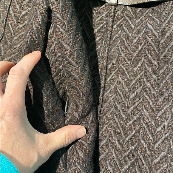 Mackage NWOT chevron belted waist wool coat - Picture 8 of 16